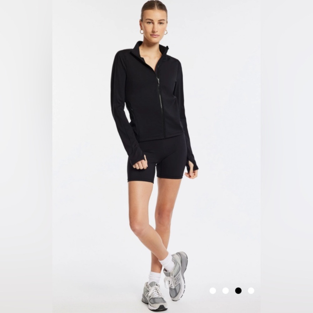 Nwt $170 Bandier Encore Full Zip Jacket In Black Size Small — image 6 of 8
